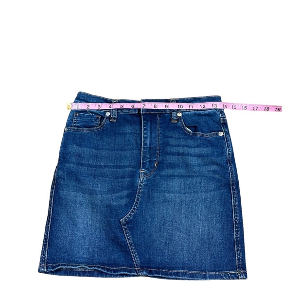 WE THE FREE x FREE PEOPLE: We The Free Teagan Denim Jean Mini Skirt - Size 26 - Picture 9 of 10